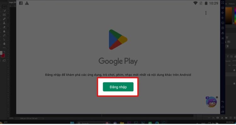 Đăng nhập vào tài khoản Google Play