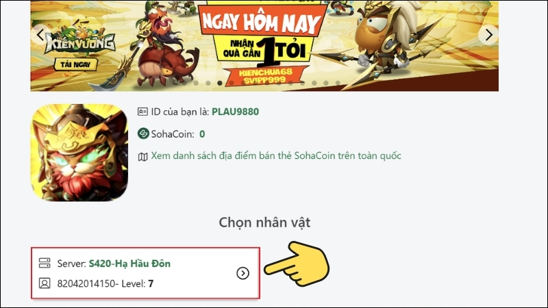 Cách nhập code Tam Quốc Mèo 3